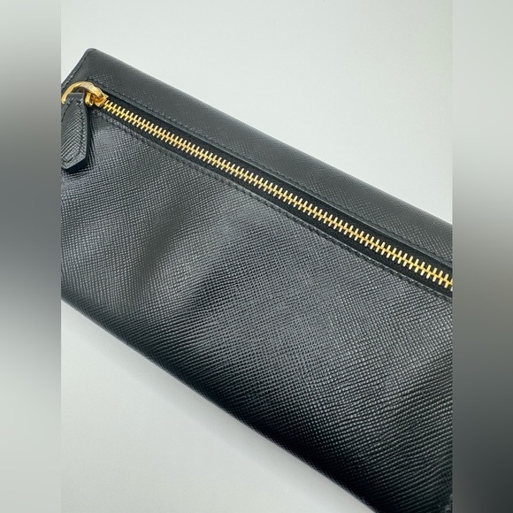 Rare Prada Continental Wallet w. Pink and White Stripes - Limited Edition - Picture 4 of 14